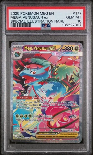 Mega Venusaur Ex Pokemon Meg En-Mega Evolution 177/132 PSA 10