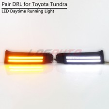 For Toyota Sequoia 08-17 Side Marker Light Headlight Trim LED DRL w/ Turn Signal