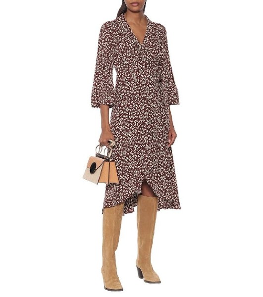 Women Ganni Dress Beige Viscose 36