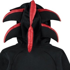 SEGA Big Sonic The Hedgehog Shadow Costume Zip Up Fleece Hoodie-Boys 4-20