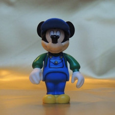 Lego Fabuland Figur Mickey Mouse Overall blau grün Disney Micky Maus