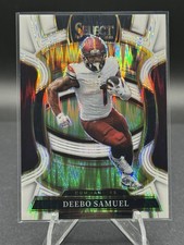 2025 Panini Select Deebo Samuel Concourse White Shock Prizm /799 #87 Commanders