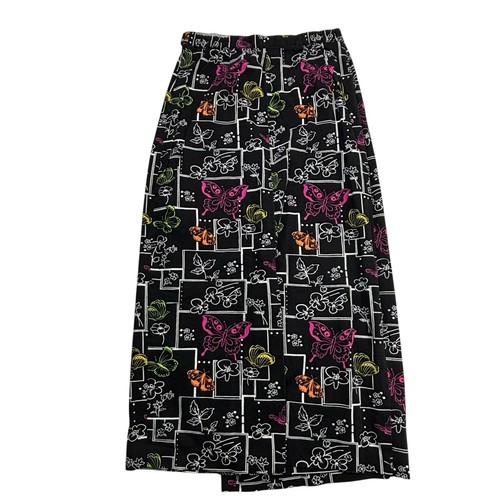 Stonebridge Women's Size 8 Wrap Around Butterflies Floral Skirt Vintage - Picture 12 of 22