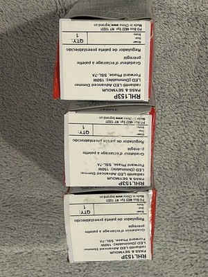 Lot of 3 pieces PASS & SEYMOUR RHL153Pradianto LED Advanced Dimmer-Brown Finish