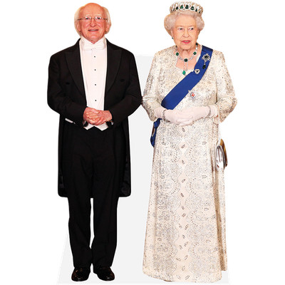 Michael D. Higgins And Queen Elizabeth II (Duo) Mini-Prominente Ausschnitt