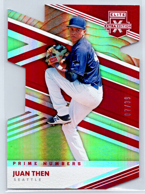 2020 Panini Elite Extra Edition Juan Then #113 Prime Die-Cut Signatures 07/39