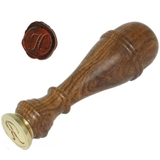 Authentic Models MG200H Classic Alphabet Initial Wax Seal Stamp -  Letter H