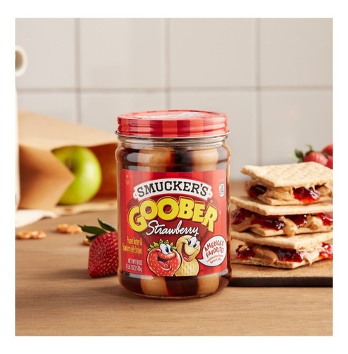 Smucker's Goober Erdnussbutter und Erdbeergelee Streifen, 18 Unzen Glas - Bild 4 von 6