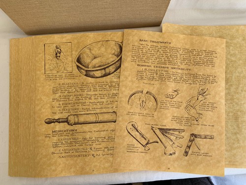 Revolutionary Medicine Parchment Pages 1 thru 75 With Folio Illustrated Medical - Picture 14 of 21