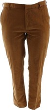 Lands' End Corduroy Tailored Plain Pants Brown Umber 30 NWOT 525