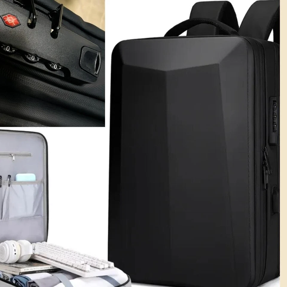 bis 18 Zoll High End ELITE Zucht LAPTOP Rucksack Poly CARBON USB nur 1KG Gewicht