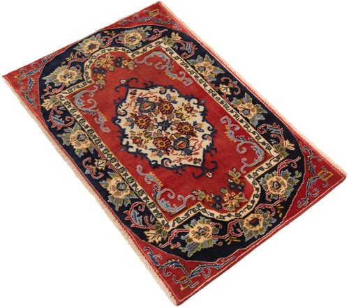 Alfombra persa anudada a mano Kashan 66x100 cm-fina, oriental, alfombra, alfombra - Imagen 5 de 11