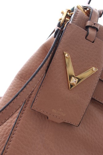 Valentino My Rockstud Leather Tote Bag / Beige - Picture 5 of 10