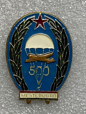 HUNGARY, MASTER PARACHUTIST, PARA WING, 500 JUMPS