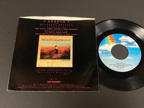Tom Petty And The Heartbreakers: Rebels / Southern Accents 45 with Pic Sleeve - Picture 2 of 2