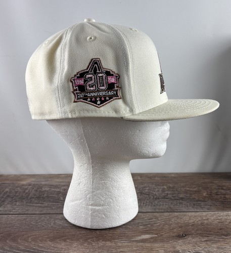 Arizona Diamondbacks Baseball Hat New Era 59Fifty 20th Anniv. White Size 7 1/8 - Picture 3 of 7