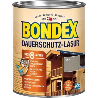 BONDEX Dauerschutz-Lasur 0,75 L Grau Holzschutz Holzlasur Witterungsschutz