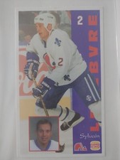 Postcard Sylvain Lefebvre Quebec Nordiques NHL