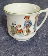 Antique German Children's Tea Cup porcelain-"Dem Artigen Kinde"