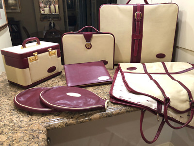 JAGUAR/''BOCCI''  VINTAGE CUSTOM DESIGN LUGGAGE-7PC  HAND MADE  LTD EDITION SET
