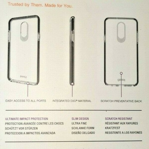 NEW Gear4 Piccadilly Clear Black Case For LG Stylo 4 & LG Q Stylo + Plus 2 PACK - Picture 4 of 5