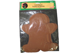 12 pc Brown Ginderbread Man Foam Shape Sheets Arts  Crafts Kids Crafters Square