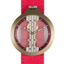 Acto Verticale Hand Winding Watch Canvas Strap Reference 3343A4