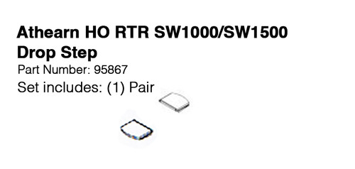 Locomotora Athearn HO RTR SW1000, SW1500 parte # 95867 paso de caída - nueva | Condition: New