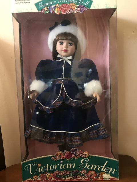 victorian garden genuine porcelain doll