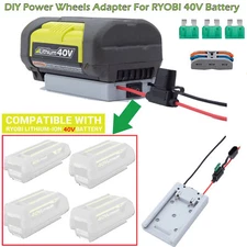 For Ryobi 40V Lithium Li-ion Battery Convert to DIY Connection Output Adapter