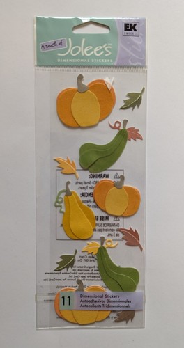 Jolee's Herbst Ernte Herbst Blätter Kürbisse Kürbisse Scrapbooking Aufkleber