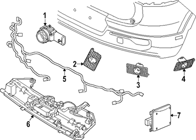 Volvo Xc40 Tailgate Release Open Close Foot Sensor Cable Wire OEM 