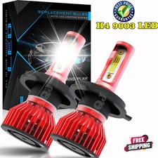 LED for Honda CRV 1997-2004 Headlight Kit H4 9003 6000K White Bulbs Hi/Low Beam