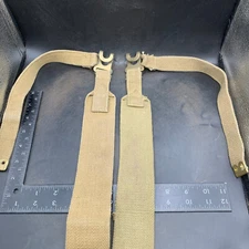 Original WW2 British Army 37 Pattern Equipment Webbing L Strap Set