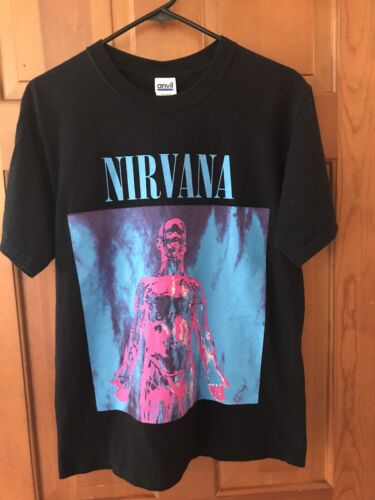 VINTAGE RARE 1992 NIRVANA SLITHER SHIRT KURT COBAIN ANVIL EXCELLENT CONDITION - Picture 2 of 7