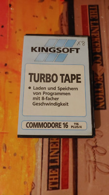 Turbo Tape (Kingsoft 1986) 16 116 +4 (Tape, Manual, Box) 8-bit works