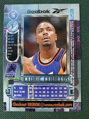 1997-98 Metal Universe Reebok Chase Bronze Basketball Card #16