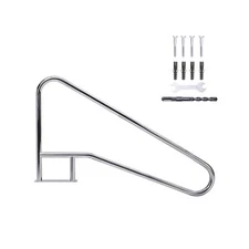 Towallmark Pool Rail 55"x 32", 304 Stainless Steel 385LBS Load Capacity Rustp...
