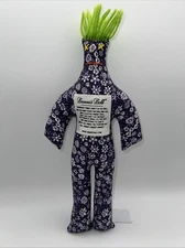 Original DAMMIT DOLL - Stress Relief Plush Doll, Purple Floral w/ Green Hair