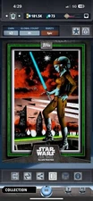 Star Wars Card Trader 2015 Card Trader Illustrated Green Aayla Secura (85cc)