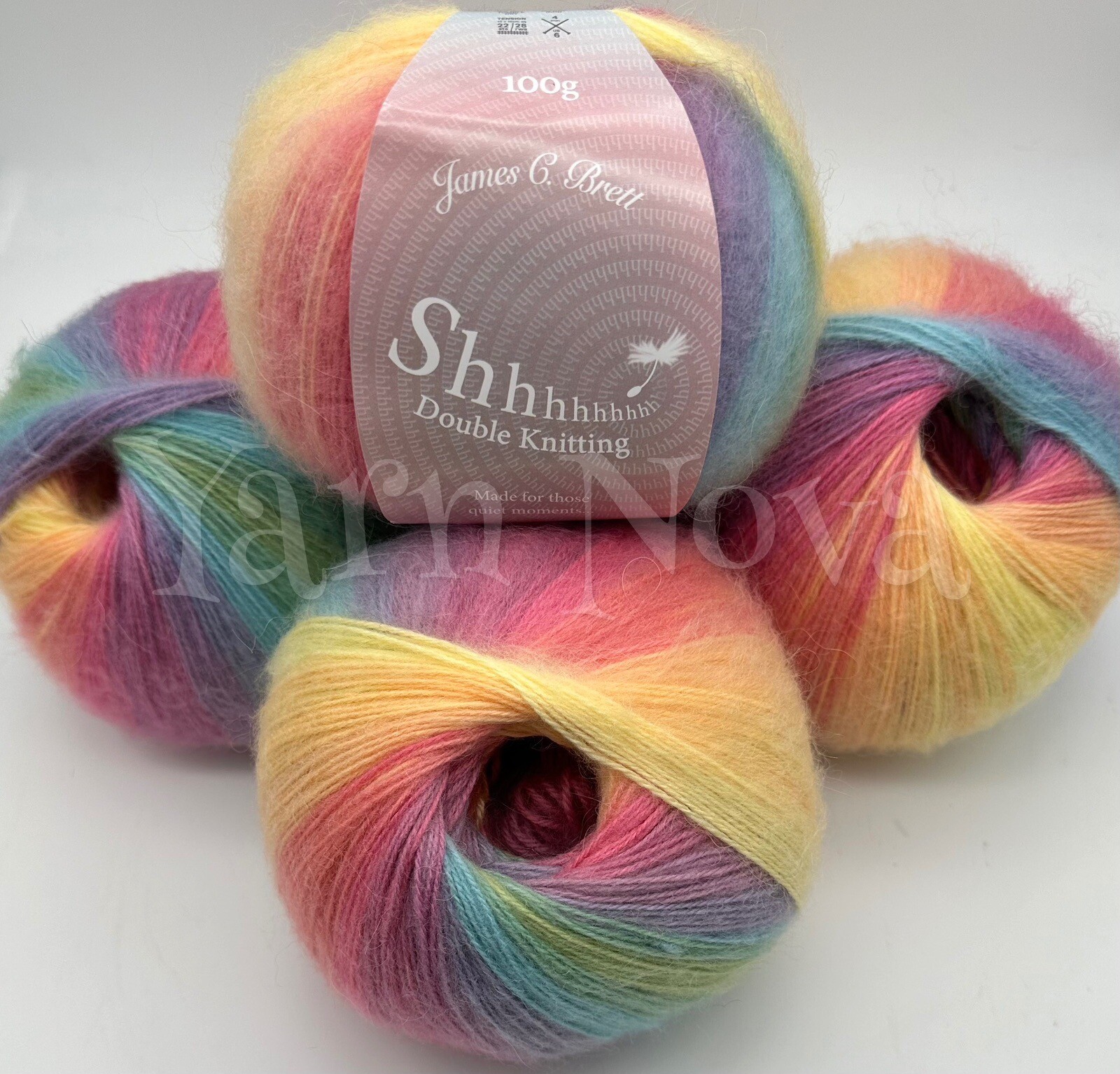 James C Brett Shhh Double Knitting Crochet Yarn Wool - 5 x 100g Balls - SH05