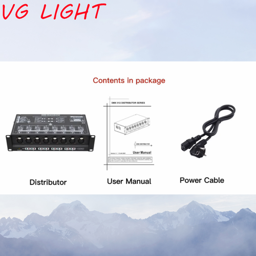 8 Way DMX Splitter DMX Distributor DMX Booster Signal Amplifier For Stage Light - Picture 6 of 6
