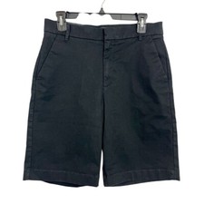 NEW Banana Republic Authentic Chino Flat Front Shorts in Black - Women's Size 6