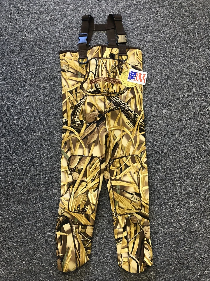 Kobuk Youth Neoprene Stocking Foot Wader Wetlands Camo Sz Medium Made In USA - Image 2 of 4