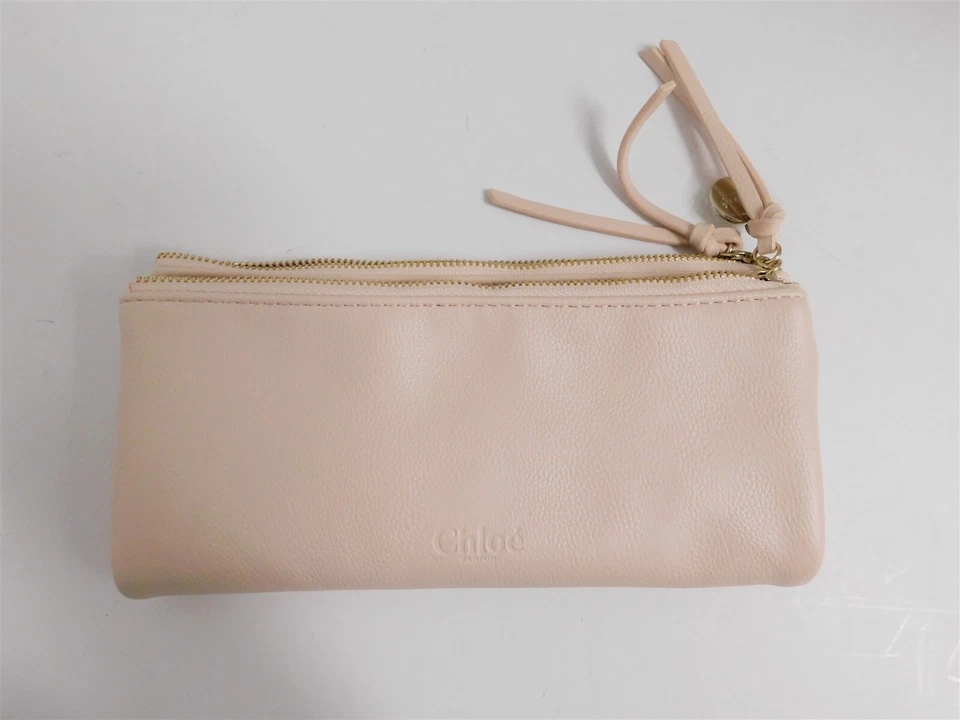 Nuevo Bolso sin asas Chloe Parfums rosa claro de lona con doble bolsa Foto 2 de 4