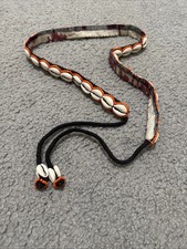 Rare Vintage Handmade African Tribal Cowrie Shell Belt