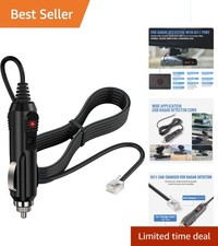 12V Radar Detector Power Cable RJ11, Replacement Radar Detectors Car Charger Ada