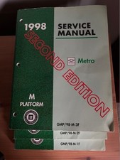 1998 Chevrolet Metro M Platform Serv Manual Vol 1-3