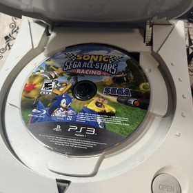 Sega Dreamcast Console White ( HKT-3020) Tested And Work COMES WITH SONIC RACING