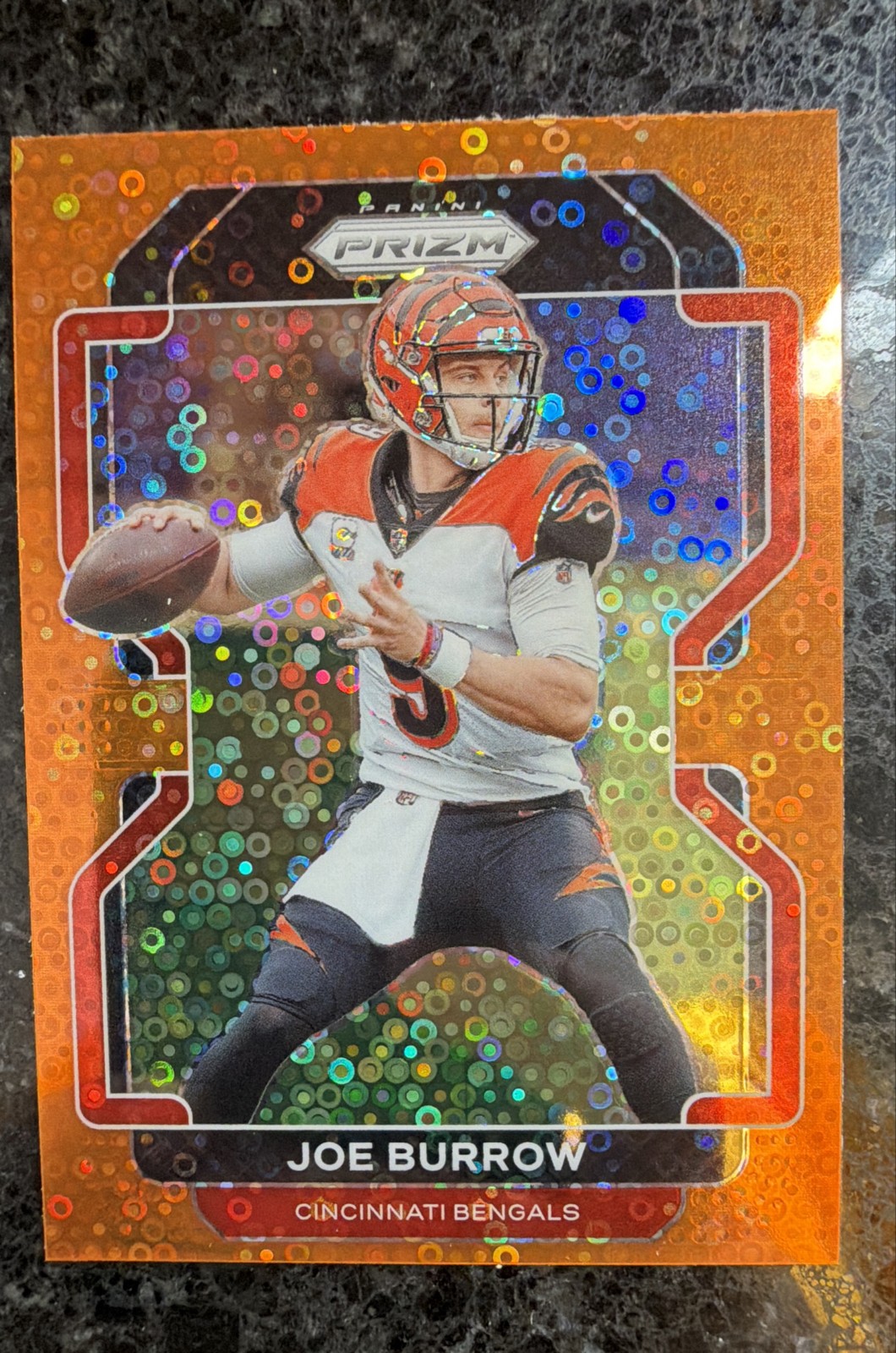 2021 Panini Prizm - Joe Burrow #273 Orange Disco Prizm